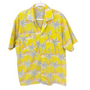 Vintage 1980's Men's Tropicana Hawaiian Shirt With Palm Tree